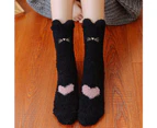 Coral wool socks thick cat paws socks -style1 - Style1