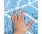 Cute Doormat for Kids - Microfiber Absorbent Bathroom Mats - Front Door Mat Carpet Floor Rug, Leaf Shape-Light Coffee