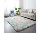 Faux Fur Rug for Bedroom, Fluffy Rug Shag Rug for Sofa Couch Seat Cushion, Fuzzy Runner Rug Area Rug Floor Carpets for Bedside Living Room,50 x 200cm,V-134