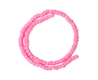 Irregular Square Soft Clay Natural Girls Bracelet Candy Color Jewelry Making Scattered Beads Strand Jewelry Accessories - Pink