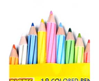 12Pcs High Concentration Colored Filling Colorful Mini Kids Drawing Pencils