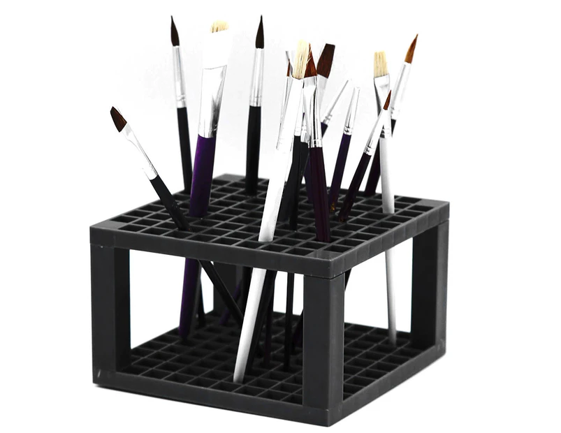 96-slot Painting Brush Pen Storage Holder Stand Organizer Rack Drawing Supplies