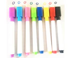 8Pcs Magnetic Erasable Office School Whiteboard Drawing Pen Markers Stationery-Magnetic