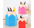 Creative Pen Pencils Holder Desk Stationery Storage Office Home Organizer Box-No.5
