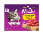Whiskas Tasty Trios Meat Selection Wet Cat Food 12x85g