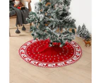 120cm Large Christmas Tree Skirt, Red Christmas Tree Skirt, Xmas Tree Skirt for Indoor Holiday Party, Christmas Tree Decoration A1