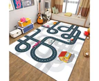 Home Decor cartoon Play Mat Livingroom Rug Non-slip Carpet Decoration Home Bedroom Kitchen Bath Mat Children Furry Rug 80 x 120cm Tapis8465