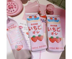 aerkesd Cute Milk Box Strawberry Pen Box Pencil Pouch Students School Stationery Bag-Pink Strawberry