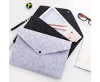 aerkesd Felt Envelope A4 File Pocket Document Bag Holder Organizer School Office Supply-Red