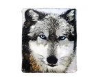 J. Elliot Photo Bed Soft/Warm Mink Blanket/Throw 220x240cm Home Bedding Wolf