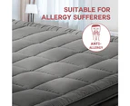Mona Bedding Pillowtop Mattress Topper 2Layer Microfibre Protector Bed Mat Pad Cover Underlay King