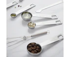 Measuring spoon 9-piece, stainless steel measuring spoon and ruler