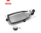 Spoon Rest for Kitchen Counter Stove Top, Stainless Steel Utensil Rest Ladle Spatula Holder,[430 material] square tray shelf