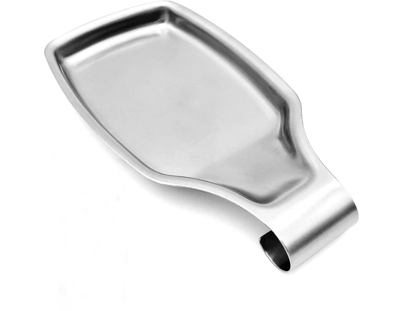 Square Shelf Trayspoon Rest For Kitchen Counter Stove Top, Stainless Steel Utensil Rest Ladle Spatula Holder,Heavy Duty