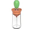 Glass Olive Oil Dispenser Bottle With Silicone Brush 2 In 1, Silicone Dropper Measuring Oil Dispenser Bottle