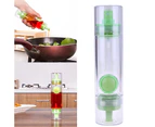 Kitchen Quantitative Oil Bottle Green2 In 1 Cooking Olive Oil Sprayer Dispenser Cruet Oil Bottle Sprayer