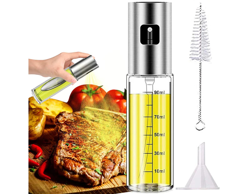Oil Sprayer Olive Bottle for Cooking Dispenser Food-Grade Glass Bottles