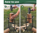 Oweite 28x15cm Firewood Splitter Wedge Log Hatchet Firewood Distributor Home Outdoor Firewood Cutting Splitter Iron Tools