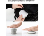 Collapsible Coffee Cup - Silicone Folding Cup/Mug Sport Bottle with Lids - Foldable & Portable & Lightweight Travel Cup