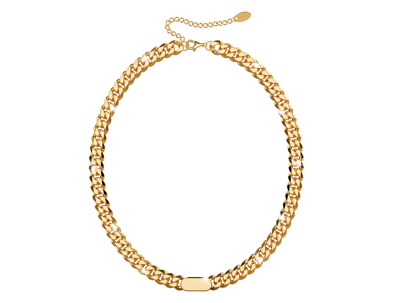 Jamila Cuban Chain Necklace In Gold