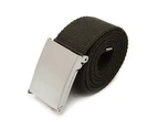 Canvas Belt Unbuckle Easily Unisex Canvas Canvas Web Belt for Outdoor Army Green