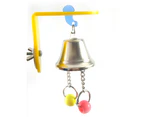 Pet Bird Parrot Small Animals Cage  Hanging Sound Bell Beads Biting Play Toy