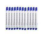 aerkesd 12Pcs Fabric Marker Water Soluble Automatically Fade Disappear Pen Sewing Tool-Blue