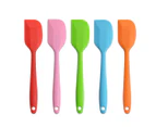Silicone Spatulas 8.5 Inch Small Flexible Nonstick Heat Resistant Rubber Scraper Cooking Tool Essential Kitchen Gadgets (5 Pack)