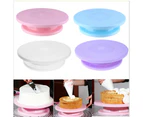 Rotating Cake Turntable withSmoother, Straight & Offset Spatula and Cake Leveler for Cake