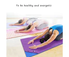 Non Slip Yoga Mat Cover Towel Blanket Gym Sport Fitness Exercise Pad Cushion Rose Red