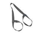 Portable Fitness Yoga Mat Belt Rope Elastic Shoulder Carrier Strap Two-way Sling Dark Gray