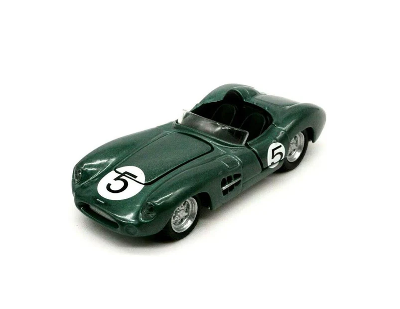 Shelby Licensed 1:64 Scale Aston Martin DBR1 #5 Diecast Model Car Green