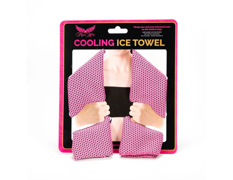 Mad Ally Cooling Ice Towel; Pink - Pink