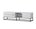 Kodu Cody Entertainment Unit TV Cabinet TV Stand 180cm 1 door 2 drawers white