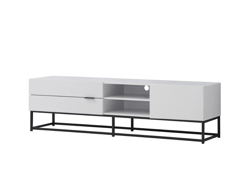 Kodu Cody Entertainment Unit TV Cabinet TV Stand 180cm 1 door 2 drawers white