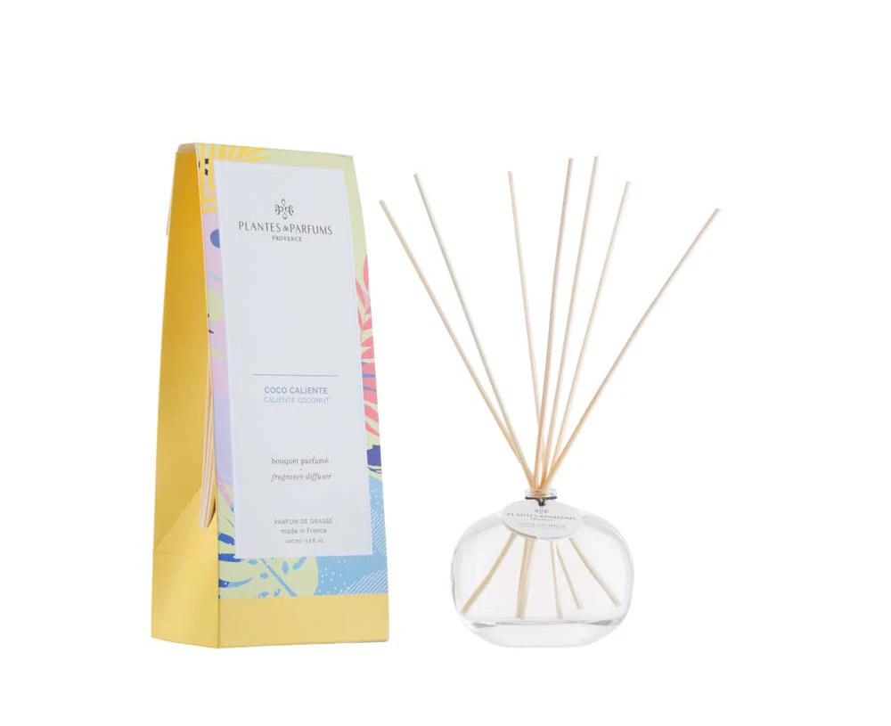 Plantes & Parfums 100ml Fragrance Diffuser - Caliente Coconut