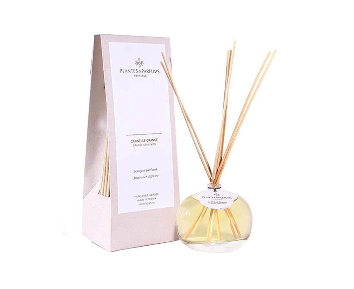 Plantes & Parfums 100ml Fragrance Diffuser - Orange Cinnamon