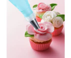 Peralng 28 Pcs Cake Decorating Supplies,24 Stainless Steel Icing Piping Tips, 2 Reusable Silicone Pastry Bags,2 Couplers,Storage Case