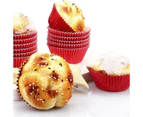 500pcs Foil Cupcake Liner - Muffin Liners - Baking Cups for Party -red
