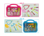 Beatjia Kids Role Pretend Play Doctor Medical Playset Kit Carrycase Stethoscope Toy - with LED Pink