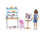 Barbie Self-Care Relax & Create Art Studio Playset