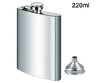 Stainless Steel Hip Flask Set Carry 8 Ounce Leak Proof, Stainless Steel Flask Liquor Hip Flask with Funnel and Gift Box