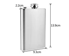 Stainless Steel Hip Flask Set Carry 8 Ounce Leak Proof, Stainless Steel Flask Liquor Hip Flask with Funnel and Gift Box