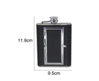 Stainless Steel Hip Flask, Leak-Proof Hidden Hip Flask With Cigarette Case