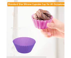 Silicone Cupcake Liners, 12 Pcs Reusable Silicone Baking Cups