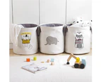 Laundry Storage Basket Bin Organizer Kids Books Toys Dirty Clothes Container-3