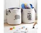 Laundry Storage Basket Bin Organizer Kids Books Toys Dirty Clothes Container-3