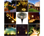 4Pcs Ip65 Waterproof Resin Solar Garden Lights 16 Led Warm White Landscape Lighting Led Recessed Ground Spot Light