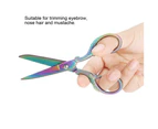 Nose Hair Trimming Scissors Lightweight Eyebrow Trimming Scissors Durable Cosmetic Makeup (Color)