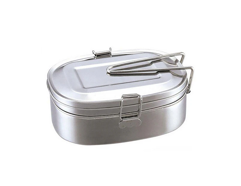 Sunshine Double Layers Bento Lunch Box Student Stainless Steel Food Storage Container- Large